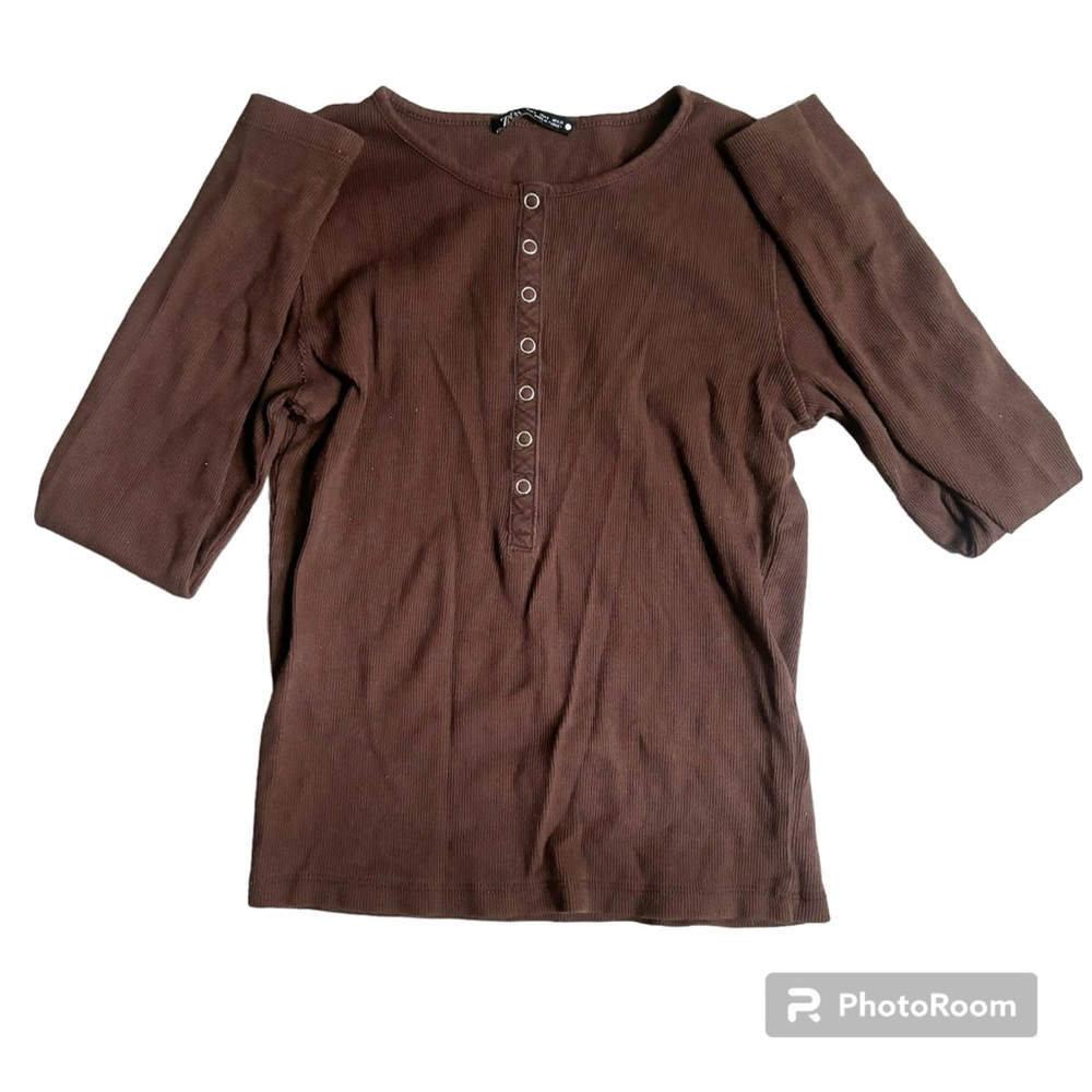 Zara Brown long sleeve